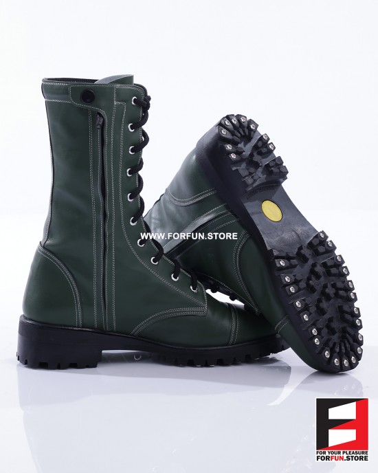 LEATHER COLOR COMBAT BOOTS SE-BOOT12C