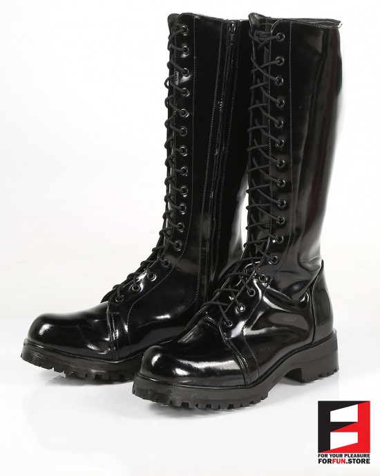 LEATHER PREMIUM POLISH TALL BOOTS SE-BOOT18