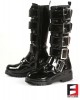 LEATHER PREMIUM POLISH TALL BOOTS WITH BELTS SE-BOOT18B