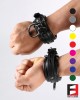 LEATHER SUPREME CHOKER WRIST RESTRAINTS WR005