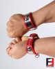 LEATHER WITH STAINLESS STEEL WRIST RESTRAINTS WR004