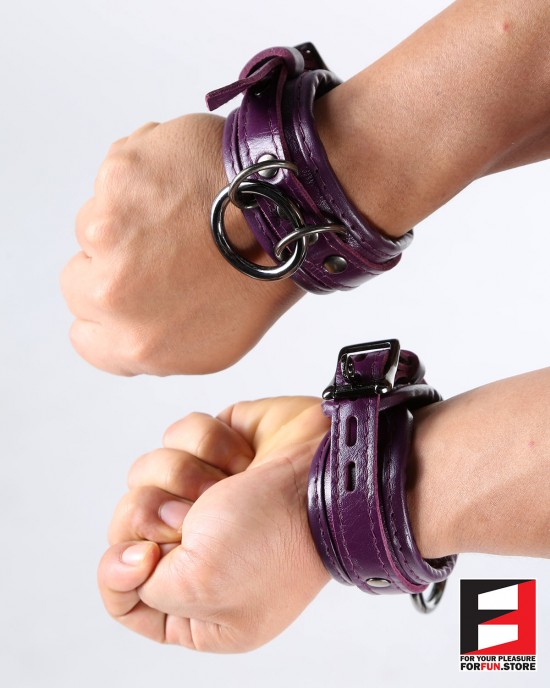 LEATHER SUPREME CHOKER WRIST RESTRAINTS WR005