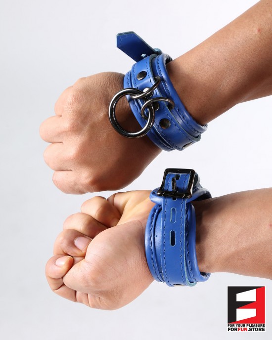 LEATHER SUPREME CHOKER WRIST RESTRAINTS WR005