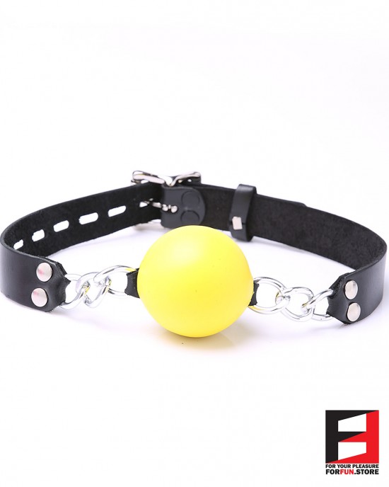 50MM PREMIUM SILICONE BALL GAG WITH CHAIN GG002L