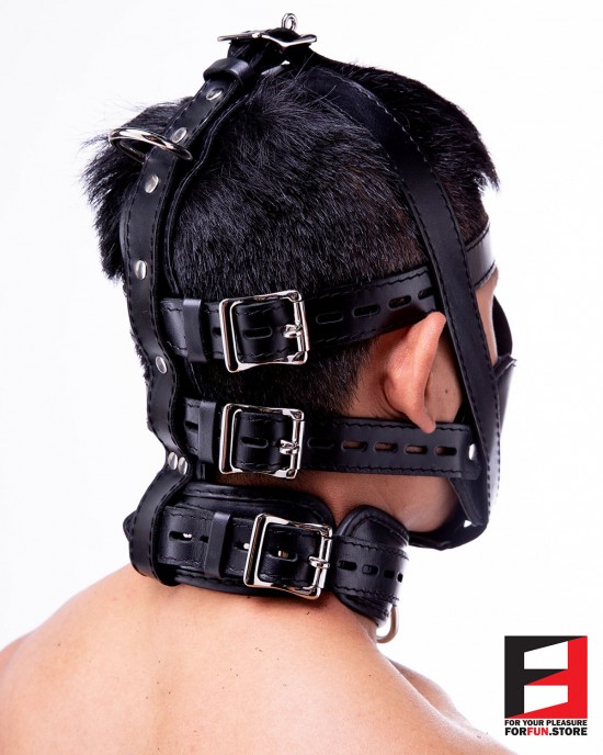 SLAVE MUZZLE WITH GAG HARNESS GH004