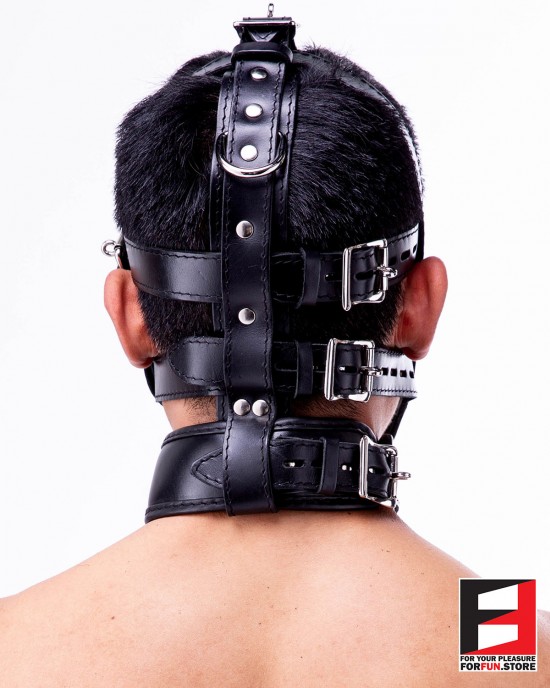 SLAVE MUZZLE WITH GAG HARNESS GH004