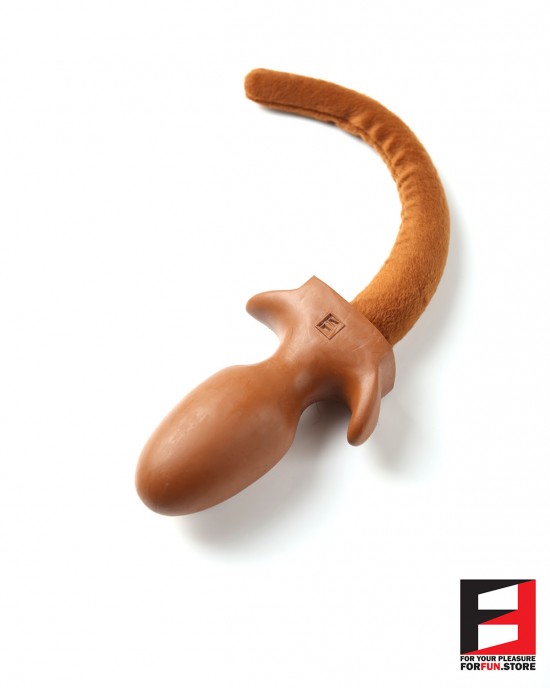 BROWN FURRY PUPPY TAIL PLUG