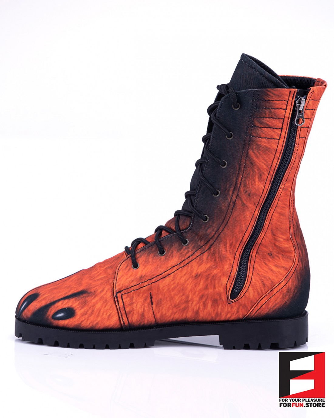 Pattern Print Dog Doberman Men Women Leather Boots