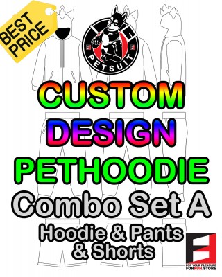 CUSTOM DESIGN PETHOODIE - Combo Set A: Hoodie & Pants & Short 