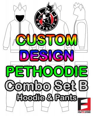 CUSTOM DESIGN PETHOODIE - Combo Set B: Hoodie & Pants