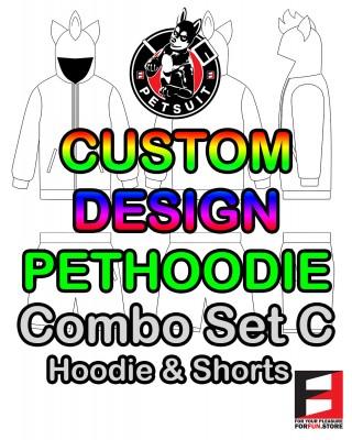 CUSTOM DESIGN PETHOODIE - Combo Set C: Hoodie & Short 